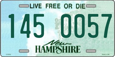 NH license plate 1450057