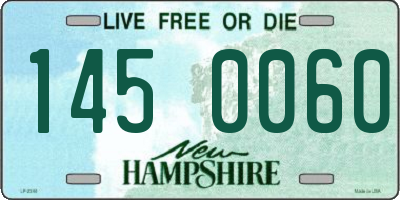 NH license plate 1450060