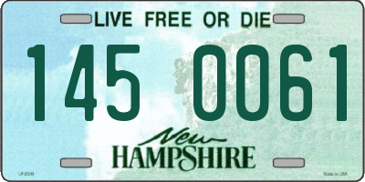 NH license plate 1450061