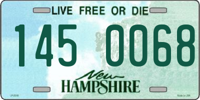 NH license plate 1450068