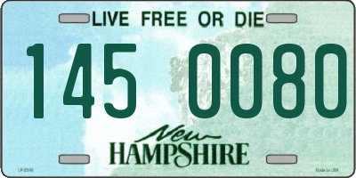 NH license plate 1450080