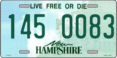NH license plate 1450083