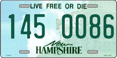NH license plate 1450086