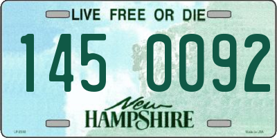 NH license plate 1450092
