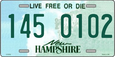 NH license plate 1450102