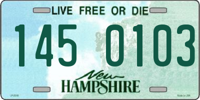 NH license plate 1450103