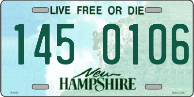 NH license plate 1450106
