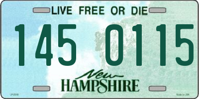 NH license plate 1450115