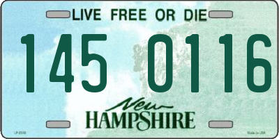 NH license plate 1450116