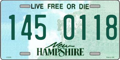 NH license plate 1450118