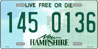 NH license plate 1450136