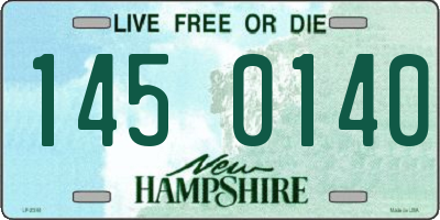 NH license plate 1450140