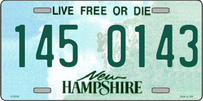 NH license plate 1450143