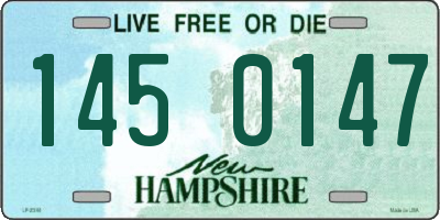 NH license plate 1450147