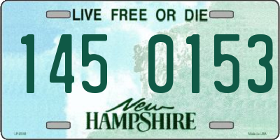 NH license plate 1450153