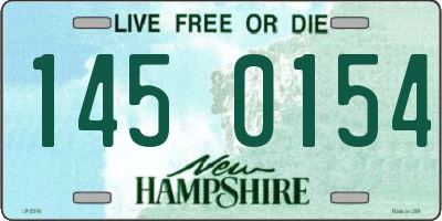 NH license plate 1450154