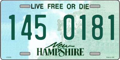 NH license plate 1450181