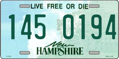 NH license plate 1450194