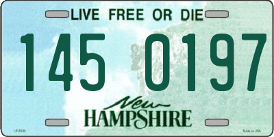 NH license plate 1450197