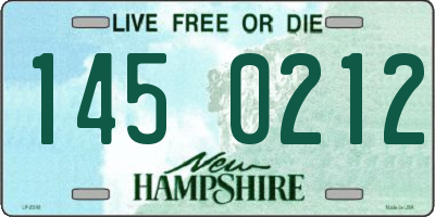 NH license plate 1450212