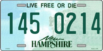 NH license plate 1450214