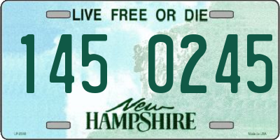 NH license plate 1450245