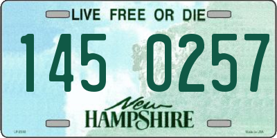 NH license plate 1450257