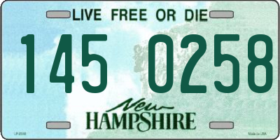NH license plate 1450258