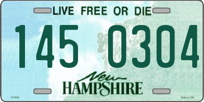NH license plate 1450304