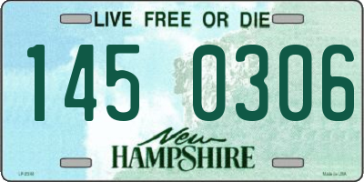 NH license plate 1450306