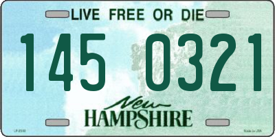 NH license plate 1450321