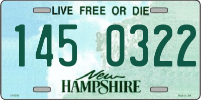 NH license plate 1450322