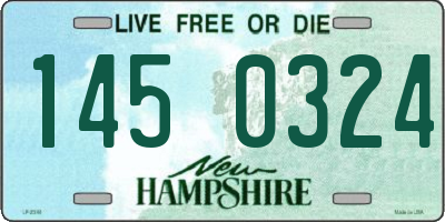NH license plate 1450324