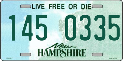 NH license plate 1450335