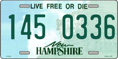 NH license plate 1450336