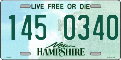 NH license plate 1450340