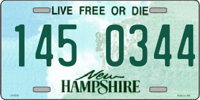 NH license plate 1450344