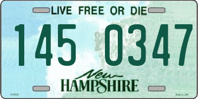 NH license plate 1450347