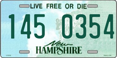 NH license plate 1450354