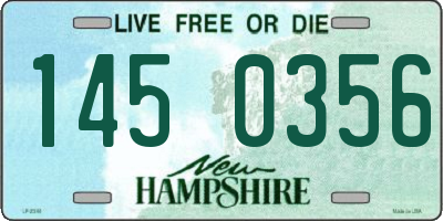 NH license plate 1450356