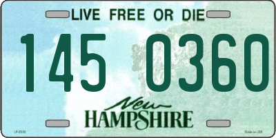 NH license plate 1450360