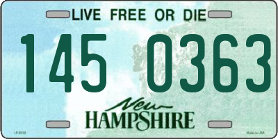 NH license plate 1450363