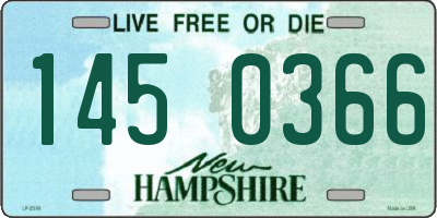 NH license plate 1450366