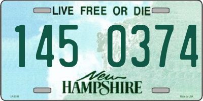 NH license plate 1450374