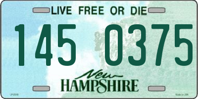 NH license plate 1450375
