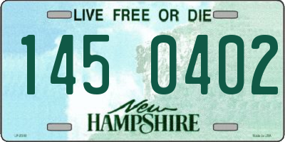 NH license plate 1450402