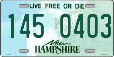 NH license plate 1450403