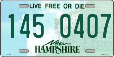 NH license plate 1450407