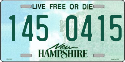 NH license plate 1450415