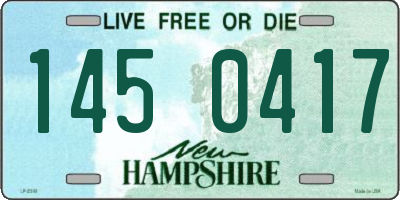 NH license plate 1450417